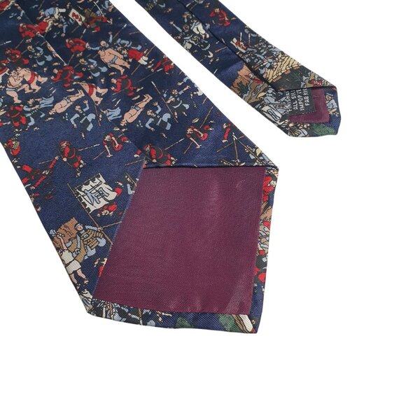 Wheres Waldo Tie Schreter 1992 Medieval Battle Silk Novelty Menswear Dad Gift - Picture 7 of 7